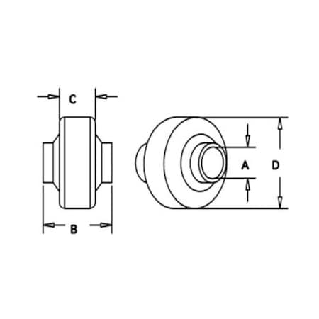 Aftermarket Weld On Ball for Lift Arm (Cat II) 30545E1